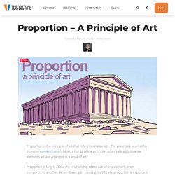 Proportion - A Principle of Art