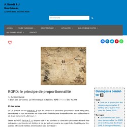RGPD: le principe de proportionnalité