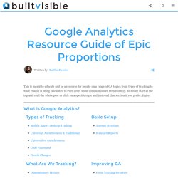 Google Analytics Resource Guide of Epic Proportions