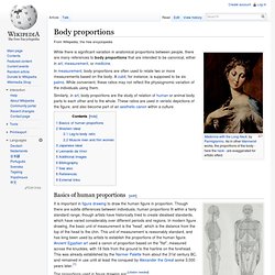 Body proportions - Wikipedia, the free encyclopedia