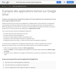 À propos des applications Google Drive - Centre d'aide Google Drive