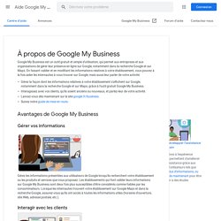 À propos de Google My Business - Aide Google My Business