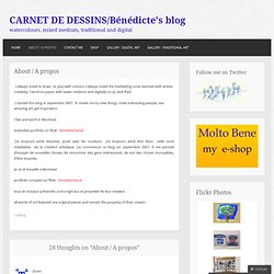 CARNET DE DESSINS/Bénédicte's blog