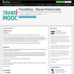 A propos du MOOC TransiMooc - Brevet Histoire-Géo