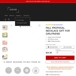 Fall Proposal Best Necklace Gift for Girlfriend – Dizure