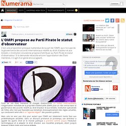 L'OMPI propose au Parti Pirate le statut d'observateur