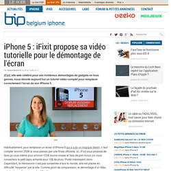 iPhone 5 : iFixit propose sa vidéo tutorielle pour le démontage de l’écran