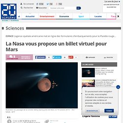 La Nasa vous propose un billet virtuel pour Mars