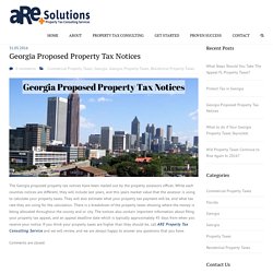 Georgia Proposed Property Tax Notices