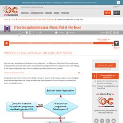 Proposer une application sur l'App Store