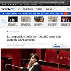 La proposition de loi sur l'autorité parentale adoptée à l'Assemblée