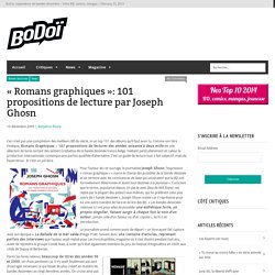 « Romans graphiques »: 101 propositions de lecture par Joseph Ghosn