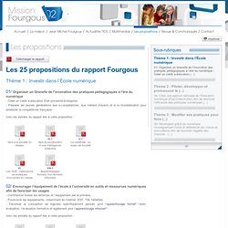 Les propositions - Fourgous - Dossier de presse interactif