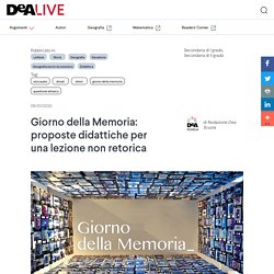 Giorno della Memoria: proposte didattiche per una lezione non retorica