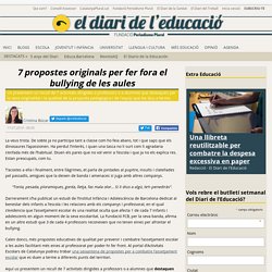 7 propostes originals per fer fora el bullying de les aules