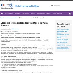 Créer ses propres vidéos pour faciliter le travail à distance.