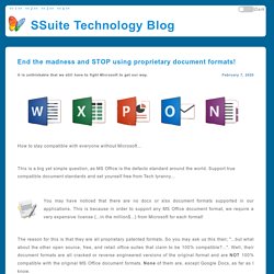 Tech News about Software Freedom on Windows With No Java, SSuite Office Software
