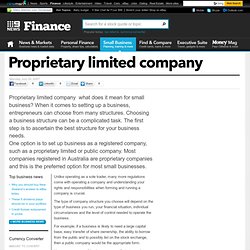 Proprietary limited company