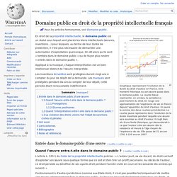 Domaine public en droit de la propriété intellectuelle français