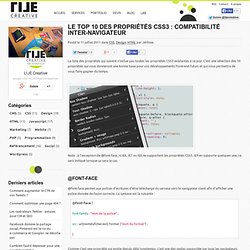 Le top 10 des propriétés CSS3 : compatibilité inter-navigateur