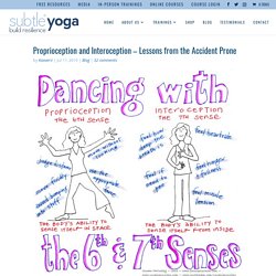 Proprioception and Interoception - Lessons from the Accident Prone - Subtle Yoga