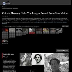ProPublica - China's Memory Hole: The Images Erased From Sina Weibo
