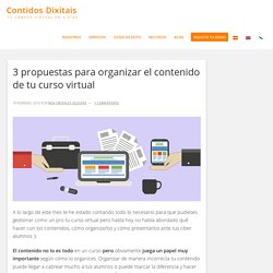3 propuestas para organizar el contenido de tu curso virtual