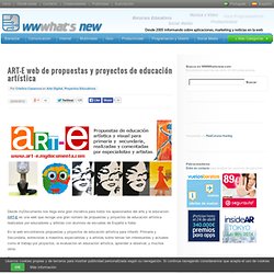 ART-E web de propuestas y proyectos de educación artística