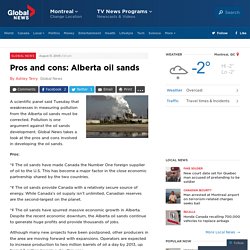 Pros and cons: Alberta oil sands