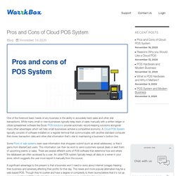 Pros and cons of Cloud POS system