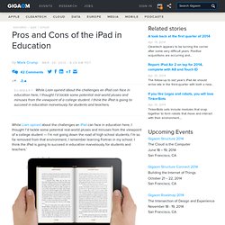 Pros and Cons of the iPad in Education