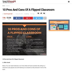 10 Pros And Cons Of A Flipped Classroom