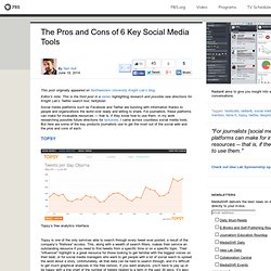 The Pros and Cons of 6 Key Social Media Tools