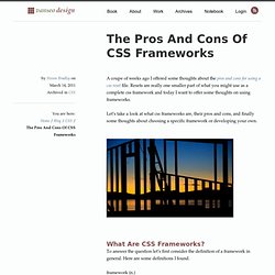 The Pros And Cons Of CSS Frameworks