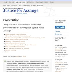 Prosecution - Sweden vs. Assange