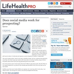 Does social media work for prospecting?