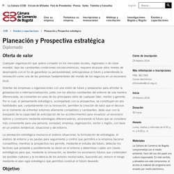 Planeación y Prospectiva estratégica - Cámara de Comercio de Bogotá