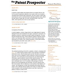 Patent Prospector: Litigation Archives