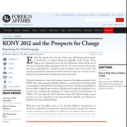 KONY 2012 and the Prospects for Change