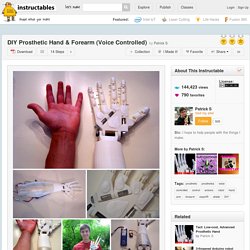 DIY Prosthetic Hand & Forearm (Voice Controlled)