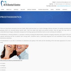 Prosthodontics: M R Dental Clinic Patel Nagar, Delhi