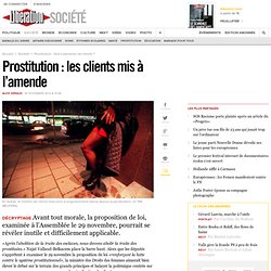 Prostitution : les clients mis à l’amende
