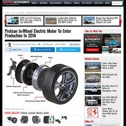 Protean In-Wheel Electric Motor To Enter Production In 2014