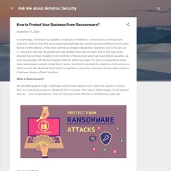 How to Protect Your Business From Ransomware?