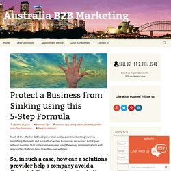 Protect a Business from Sinking using this 5-Step Formula