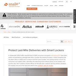 Protect Last-Mile Deliveries with Smart Lockers