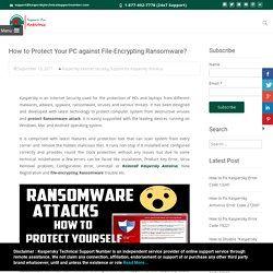 How to Protect Your PC against File-Encrypting Ransomware