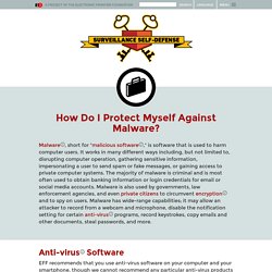 How Do I Protect Myself Against Malware?
