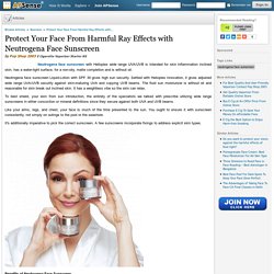 Protect Your Face From Harmful Ray Effects with Neutrogena Face Sunscreen by Pop Shop 2003