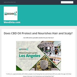 Does CBD Oil Protect and Nourishes Hair and Scalp? – Weedinla.com